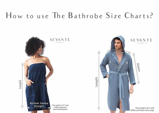 Robe Size Chart Guide: How to use the bathrobe Size Chart?