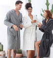 Men's Luxury Turkish Cotton Hooded Terry Cloth Robe Grey