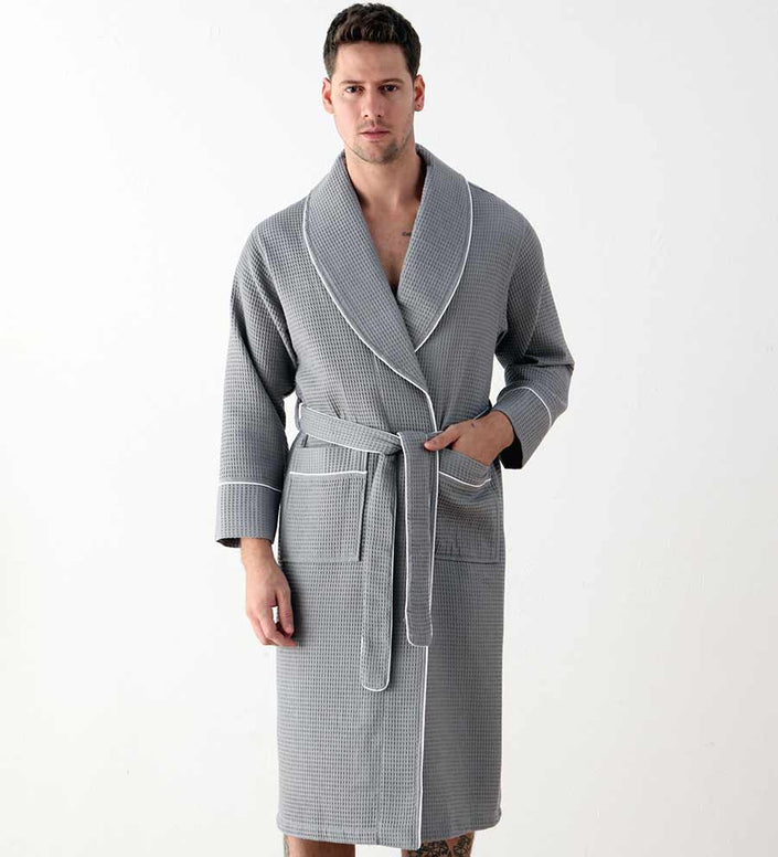 Men's Luxury Waffle Hotel Robe