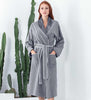 Women's Plush Robe Gray Front
