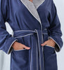 Women's Plush Robe Navy